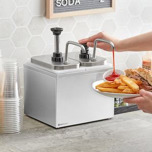 Factory Direct Station Stainless Steel Condiment <b>Pump</b> <b>Dispenser</b> Ketchup Syrup <b>Pump</b> <b>Dispenser</b> - Product Image 2