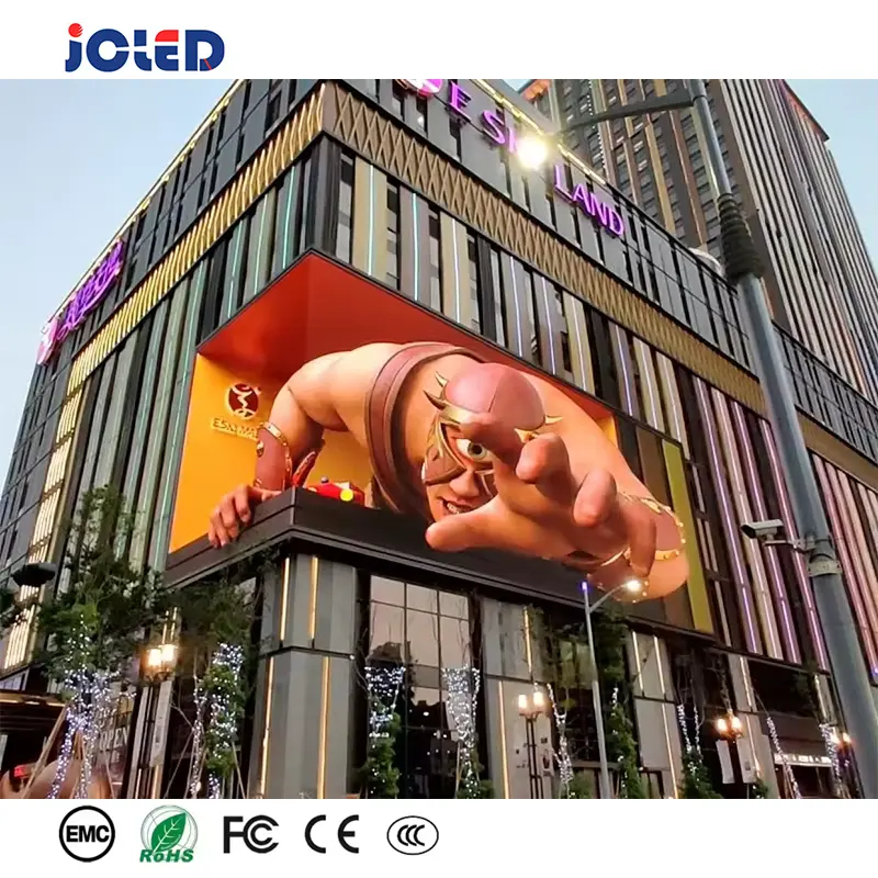 Naked-Eye P2.5 P3 P4 P5 P6 P8 3D Outdoor Advertising Led Display Screen P10 Full Color Waterproof 3D Led Screen