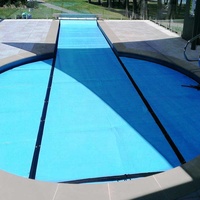 Water Faery 15 Fuß Outdoor Schwimmbad Solarabdeckung 10x5m Rechteckig PVC Rutschfest Reduziert Wärmeverlust & Verdunstung Energiesparend