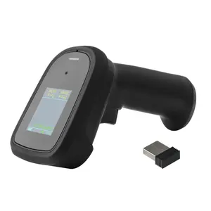 2d Cmos Qr Code Lezer Voor Magazijn Met Scherm Handheld Bluetooth 2d Barcode Scanner Draadloze