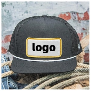 ใหม่ Trucker เชือกหมวก 5 แผงปักโลโก้คุณภาพสูง Gorras แบรนด์กีฬาปรับหมวกสําหรับชาย - Product Image 2