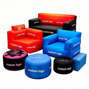 Canapé gonflable commercial avec logo personnalisé imprimé numériquement pour événements promotionnels en extérieur, salons professionnels et murs de fond - Product Image 1