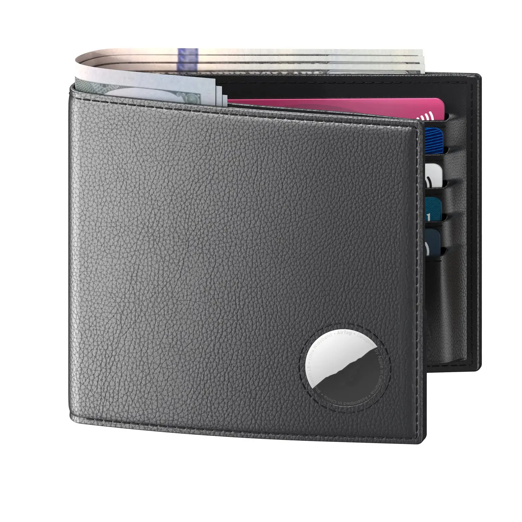 Front Pocket Wallet Men Custom Your Logo Purse Thin Minimalist Rfid Blocking Full Grain Leather Slim Wallets
