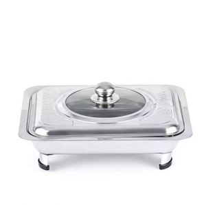 Calentador de Alimentos Comercial Directo de Fábrica para Hotel, Plato de Buffet de Acero Inoxidable para Restaurante con Tapa y Plato, 50 Unidades para Uso en Fiestas - Product Image 6
