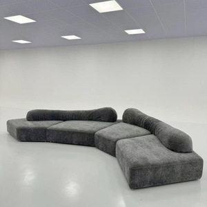 Sofás Modernos y Cómodos de Estilo Minimalista para Sala de Estar, Muebles Modulares de Lujo con Tapicería de Tela - Product Image 6