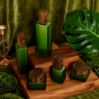 Set Botol Kosmetik Kaca Custom High-End 120ml 100ml 50ml 30ml Botol Pompa Essence Lotion Serum 50g 30g Jar Krim Kulit Persegi