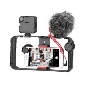 Ulanzi U-Rig Pro מקצועי וידאו Rig כלוב טלפון מייצב כף יד Gimbal עבור Vlog