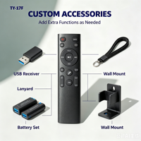 Télécommande universelle automatique à code fixe KEYUAN TY-17F, 20 m, en plastique ABS, pour appareils électroménagers