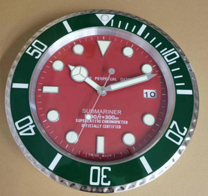 Hot bán 14 inch ánh sáng sang trọng thép không gỉ Đồng hồ treo tường nhà Máy Giá câm và kịp thời thích ứng cho phòng hội trường - Product Image 5