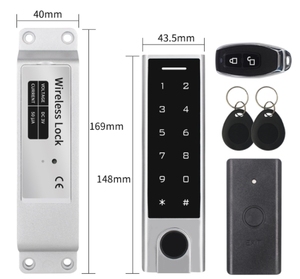 Secukey 2024 New giá rẻ ws2 thông minh không dây từ xa mở khóa DIY khóa cửa 433Mhz vân tay pin Powered cửa kiểm soát truy cập - Product Image 6
