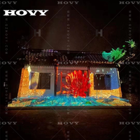 Système de projection interactif de réalité augmentée HOVY, salle de restaurant immersive en 3D holographique, écran LCD, résolution 1920x1200
