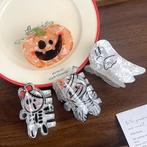 Nuevo Clip para el Cabello de Halloween, Divertido Clip de Calamar con Calabaza Fantasma para Mujer, Accesorio para el Cabello para Fiestas Espeluznantes - Product Image 4