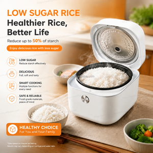 Cuisinière à <span class=keywords><strong>riz</strong></span> à faible teneur en sucre de conception moderne 5L, cuve en acier inoxydable 304, 220V - Product Image 3