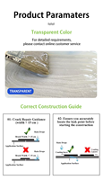 Anti-fuite universel transparent écologique en acrylique auto-réparateur facile à utiliser pour usage humide, étanchéité pour murs et toits de salle de bain