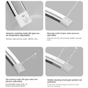 WC intelligent mural électronique de luxe, toilette automatique monobloc 9901-blanc - Product Image 6