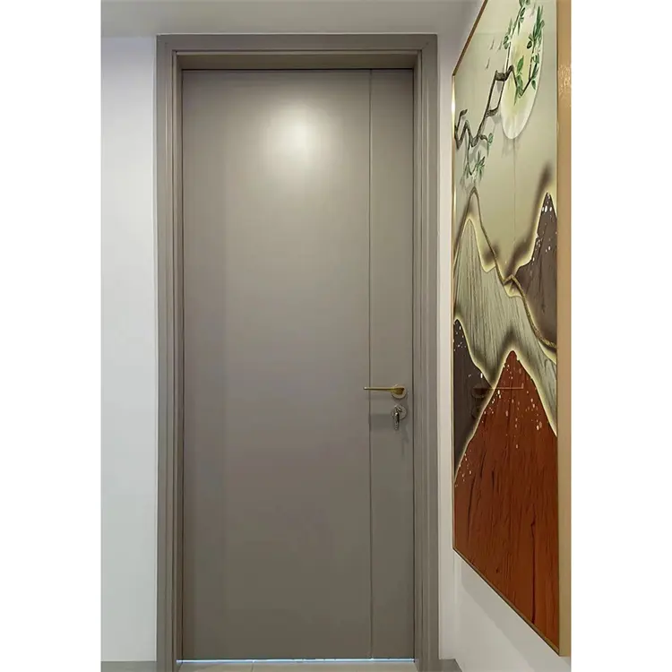 Automatic Hot In Canada Fire-proof Internal Wooden Door Interior Room Wood Doors For House