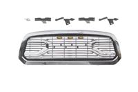 Calandre avant pour RAM 2500 3500 2013-2018, style Big Horn chromé avec lettres, sans éclairage LED