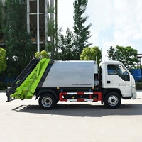 Camion compacteur à ordures Foton 5 CBM, petit camion compacteur à ordures, véhicule de collecte des déchets