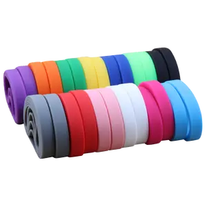 Factory Wholesale Custom With Company Logo And Web Rubber Wristband Soft Double Side Silicone Wristband