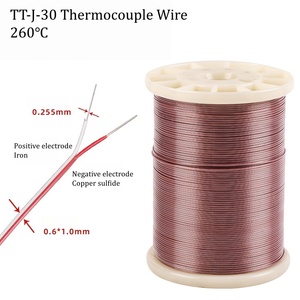 Termopar 260/700 Grados K/J/E/N/T/R/S/B, Cable de Termopar K con Aislamiento de PFA/FEP/Fibra de Vidrio, GG/HH/TT/24/30/36/40 - Product Image 5
