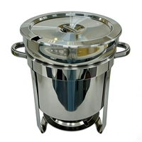 Plat à chafing rond de luxe plaqué or, chauffe-plats de buffet, support de traiteur pour hôtels, restaurants, mariages et événements