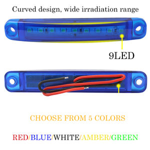 Luce di segnalazione del segno laterale 9LED per camion auto 12-24V spia luz de senal de marca laterale - Product Image 3
