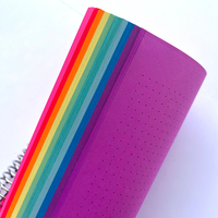 Carnet spirale classique arc-en-ciel A5, journal coloré, agenda de printemps personnalisé, papeterie de bureau et scolaire, cadeau, 100 feuilles de papier