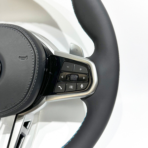 Volant CS en fibre de carbone en cuir direct d'usine pour <span class=keywords><strong>BMW</strong></span> F30 F10 F15 F32 F01 F20 F22 F25 F36 M3 M5 M6 G30 G31 G01 G02 - Product Image 3