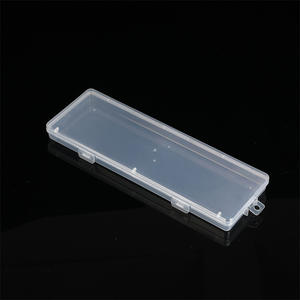 Boîte de rangement en plastique transparente rectangulaire vide transfrontalière pour papeterie, matériel de pêche, composants électroniques, cartes - Product Image 2