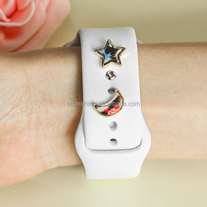 Dijes de banda de esmalte duro personalizados para pulsera, cuentas decorativas de Metal con pata de pata para reloj inteligente, accesorios para <span class=keywords><strong>Apple</strong></span> <span class=keywords><strong>Watch</strong></span> - Product Image 6