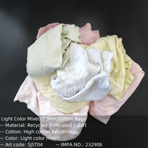 100% Cotton <strong>White</strong> Mechanic Rags Garment Scraps Bulk Mixed Rags <strong>Used</strong> Printed T <strong>Shirt</strong> Wiping Rags - Product Image 2