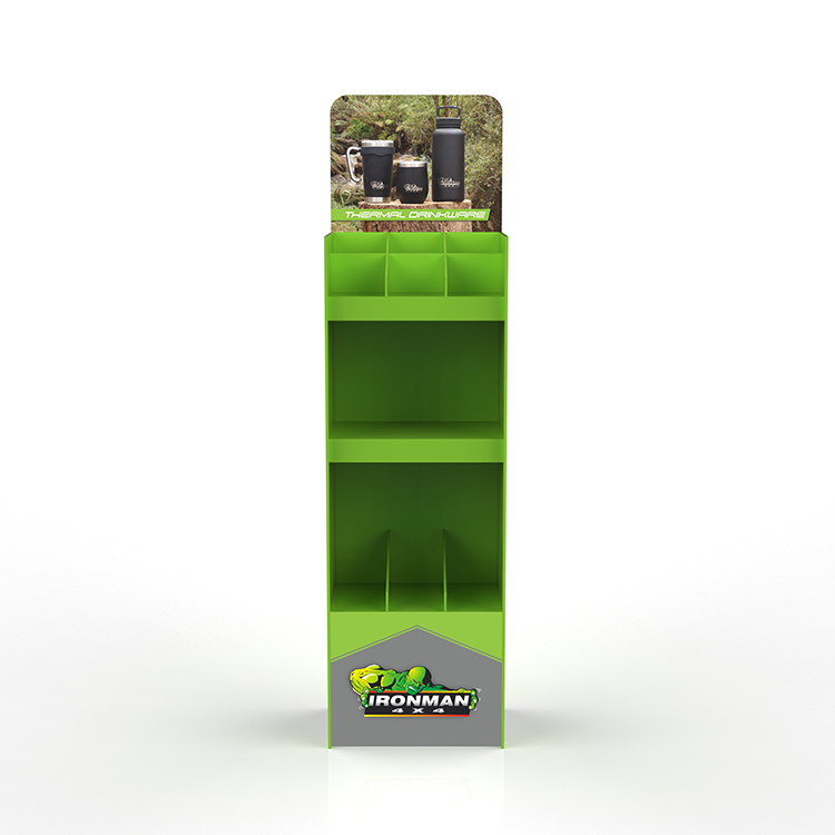 Customized Easy Assembly 3-Layer Cardboard Display Stand for Mugs and T-Shirts Apache Rotating Display Stand Customized Size — view 3