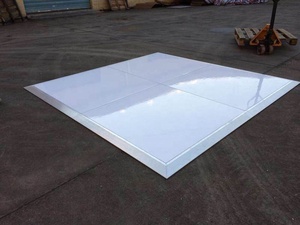 Pista da Ballo Portatile Bianca Impermeabile per Matrimoni ed Eventi Starlight Doppio Lucido con Blocco a Camma per Scuole e Teatri - Product Image 2