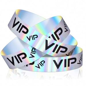 Pulseras de Tyvek Resistentes al Desgarro con NFC, Pulseras de Papel Impresas con Láser para Fiestas - Product Image 1