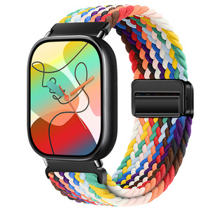 Correa de Reloj Elástica de Nailon Trenzado con Hebilla Magnética para Smart <span class=keywords><strong>Mi</strong></span> 9 Pro y Fit4 Redmi 4/5, Compatible con Hauwei <span class=keywords><strong>Fit</strong></span> 4 Pro 3 - Product Image 4