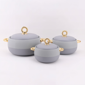 Sang Trọng 3Pcs Đồ Nấu Nướng Thiết Lập Thực Phẩm Ấm Hơn Thiết Lập Thực Phẩm Ấm Hơn Hiển Thị chafing Món Ăn Tự Chọn Thiết Lập chafing Món Ăn Cho Phục Vụ - Product Image 1