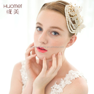 Usine Vente À La Main Perle De Mariage Accessoires De Cheveux De Mariée <span class=keywords><strong>Fantaisie</strong></span> Reine Diadèmes Couronne - Product Image 2