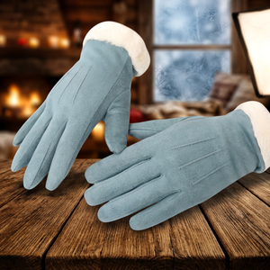 Wholesale Winter <b>Thermal</b> Ski Warm Leather Gloves Men <b>Women</b> Outdoor Sports UV Protection Waterproof Windproof Hand Grips Non-Slip - Product Image 3