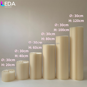 LEDA Ensemble de supports pliables en papier blanc de haute qualité pour la décoration florale de mariage - Product Image 6