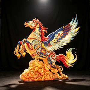 Linterna Flotante 3D de Caballos Galopantes Pequeños para Festivales del Año Nuevo Chino, <span class=keywords><strong>Promociones</strong></span> de Centros Comerciales, Novedad en Venta, para Exteriores - Product Image 6