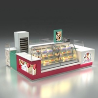 Kiosque à gâteaux personnalisé pour centre commercial, présentoir à biscuits et desserts, kiosque de boulangerie, conception de kiosque