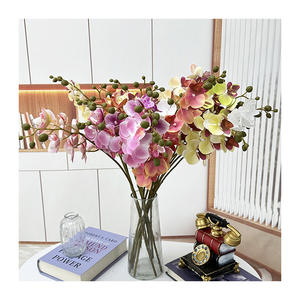 QYYM-708 <span class=keywords><strong>orchidée</strong></span> Phalaenopsis à 12 têtes <span class=keywords><strong>orchidée</strong></span> <span class=keywords><strong>artificielle</strong></span> de haute qualité <span class=keywords><strong>orchidée</strong></span> papillon décoration de maison de mariage - Product Image 2