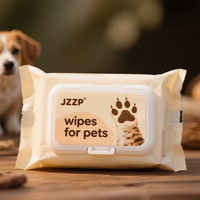 80pcs lingettes humides jetables pour chien bio écologique Spunlace tissu non tissé doux et papier matériel chat nettoyage lingettes humides