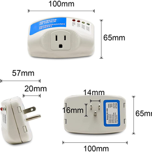 <span class=keywords><strong>Protector</strong></span> <span class=keywords><strong>de</strong></span> Voltaje para TV Estándar Americano <span class=keywords><strong>de</strong></span> 120V, Enchufe <span class=keywords><strong>Protector</strong></span> <span class=keywords><strong>de</strong></span> Sobretensión, Estabilizador <span class=keywords><strong>de</strong></span> Voltaje para el Hogar, <span class=keywords><strong>Protector</strong></span> <span class=keywords><strong>de</strong></span> Voltaje para Refrigerador - Product Image 4