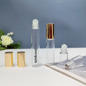 Amber rỗng 2ml 5ml Tinh dầu nước hoa 10ml vòng cuộn trên chai thủy tinh gói với con lăn bóng - Product Image 2