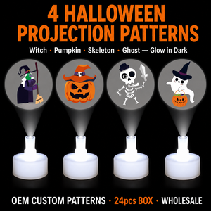 Lampada a Proiezione LED per Halloween, Luce Notturna Decorativa che si Illumina al Buio, Accessorio per Feste, Vendita all'Ingrosso - Product Image 4