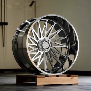 Rines de Aluminio Forjado para Camioneta, Diseño Multirradio 24x7 6X139.7, Acabado Brillante, para Todoterreno, Compatibles con Ford, GMC, RAM - Product Image 3