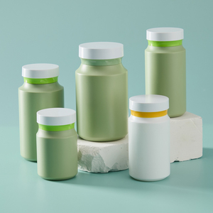 New Design 150g Colorful PET Plastic Capsule Storage Container with Screw Cap Custom Logo & Labels for Tablet Vitamin Packaging