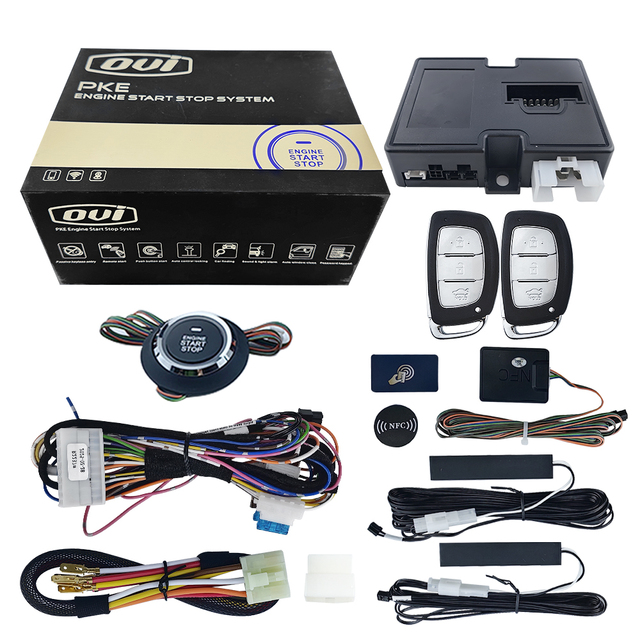 OVI 9310 Start Engine Button PKE Keyless Entry 433 mhz Remote Control Car Alarm Star Stop Universal Models