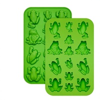Moule en silicone réutilisable en forme de grenouille personnalisé pour chocolat, bonbons mous, gelée, glaçons, fondant et savon, fabriqué en Chine, 1 pièce